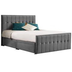 Style Sparkle Hybrid Fabric Bed - Granite