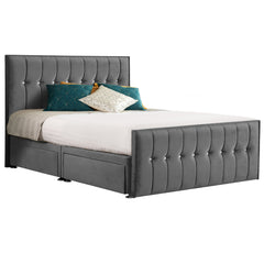 Style Sparkle Hybrid Fabric Bed - Granite