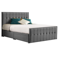 Style Sparkle Hybrid Fabric Bed - Granite