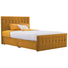 Style Sparkle Hybrid Fabric Bed - Mustard