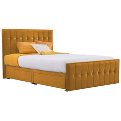 Style Sparkle Hybrid Fabric Bed - Mustard