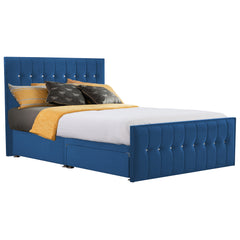 Style Sparkle Hybrid Fabric Bed - Royal Blue