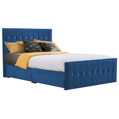 Style Sparkle Hybrid Fabric Bed - Royal Blue