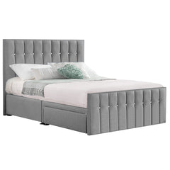 Style Sparkle Hybrid Fabric Bed - Ash