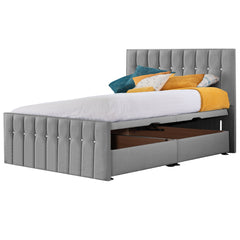 Style Sparkle Hybrid Fabric Bed - Ash