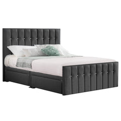 Style Sparkle Hybrid Fabric Bed - Grey