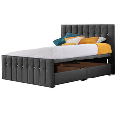 Style Sparkle Hybrid Fabric Bed - Grey