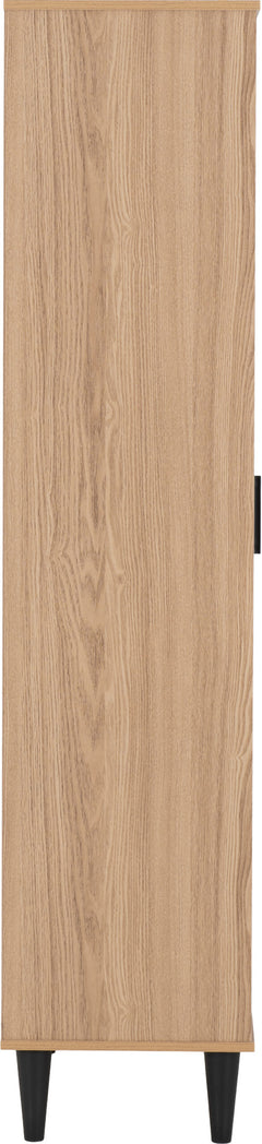 Tessa 1 Door 2 Drawer Bookcase Unit Natural Oak Effect