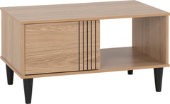 Tessa 1 Door Coffee Table Natural Oak Effect