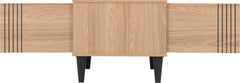 Tessa 1 Door Coffee Table Natural Oak Effect