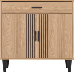 Tessa 2 Door 1 Drawer Sideboard Natural Oak Effect