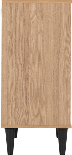 Tessa 2 Door 1 Drawer Sideboard Natural Oak Effect