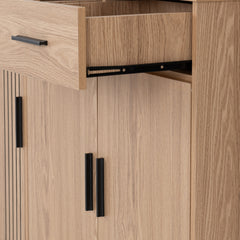 Tessa 3 Door 2 Drawer Sideboard Natural Oak Effect