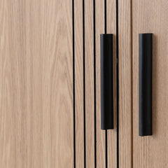 Tessa 3 Door Mirrored Wardrobe Natural Oak Effect