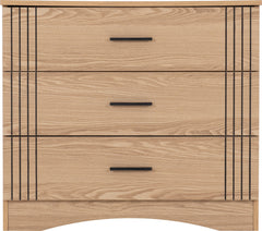 Tessa 3 Drawer Chest Natural Oak Effect