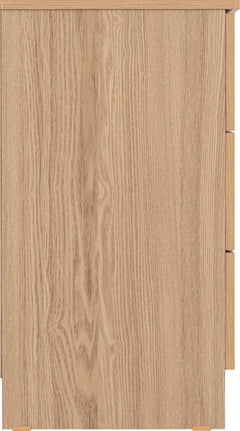 Tessa 3 Drawer Chest Natural Oak Effect