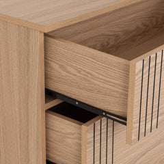 Tessa 3 Drawer Chest Natural Oak Effect