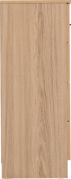 Tessa 3+2 Drawer Chest Natural Oak Effect