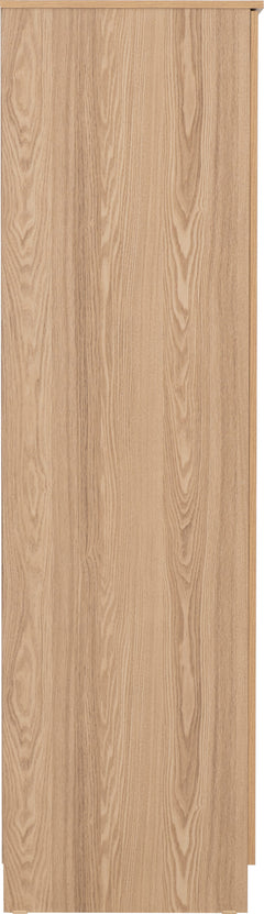 Tessa 4 Door Mirrored Wardrobe Natural Oak Effect