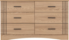 Tessa 6 Drawer Chest Natural Oak Effect