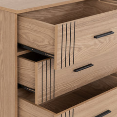 Tessa 6 Drawer Chest Natural Oak Effect