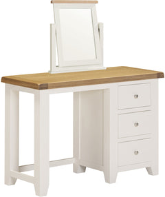Windsor 3 Drawer Dressing Table & Mirror Natural Oak