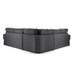 Wilcot Grey Fabric Large Corner Sofa
