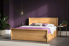 Woodwine Ultimate Solid Oak Wood Ottoman Bed Frame