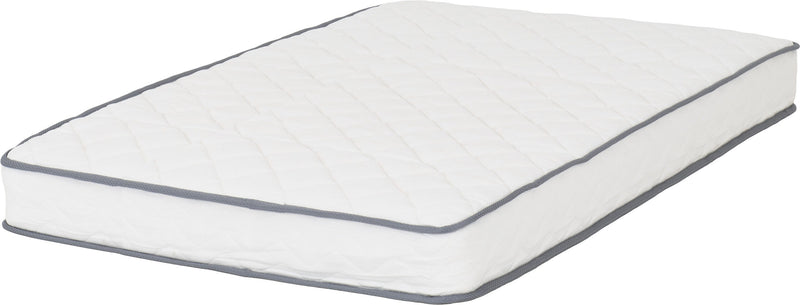 Yasmin 4' Small Double Roll-Up Mattress 18cm (Bonnel Spring) White