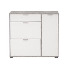 Arco Grey and White Shoe Cabinet