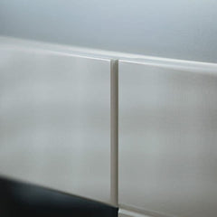 Athens Grey And White Gloss 2 Door / 4 Drawer Sideboard With Lights