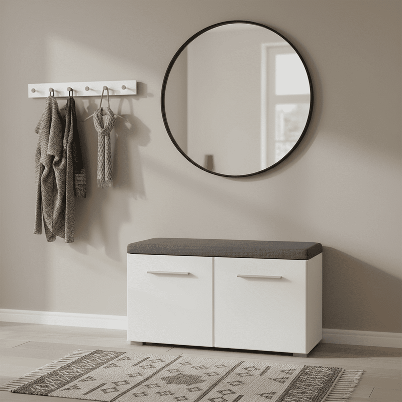 Beny White Gloss Hallway Storage