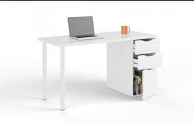 Blanco Artic White Desk With 3 Drawers
