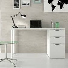 Blanco Artic White Desk With 3 Drawers