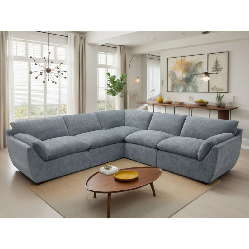 Camden Fabric Laid Back Large Corner Sofa