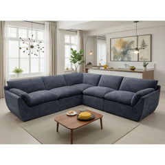 Camden Fabric Laid Back Large Corner Sofa