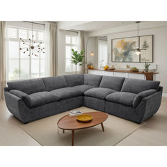 Camden Fabric Laid Back Large Corner Sofa