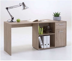 Carin Corner Flexi Desk Oak Effect