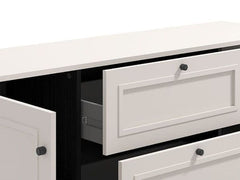 Cassio Cashmere Taupe Panelled Sideboard