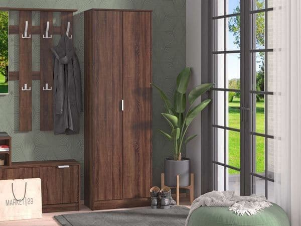 Cotswold Dark Brown 2 Door Utility Cupboard