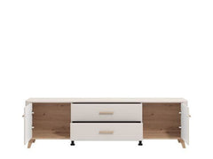 Dariqon Cashmere And Oak Effect Large Wide 180cm TV Unit