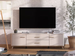 Dariqon Cashmere And Oak Effect Large Wide 180cm TV Unit
