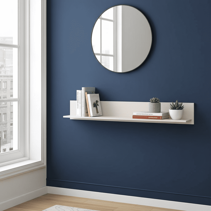 Dariqon Cashmere Wall Mounted Floating Wall Shelf