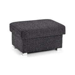 Wilcot Sofa Grey Fabric Storage Footstool Ottoman