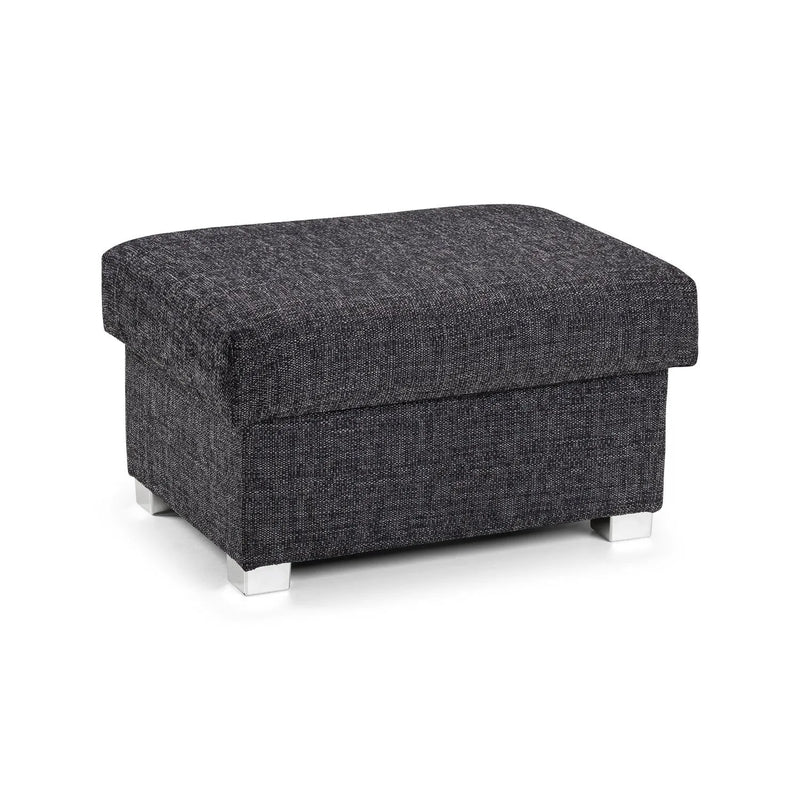Wilcot Sofa Grey Fabric Storage Footstool Ottoman