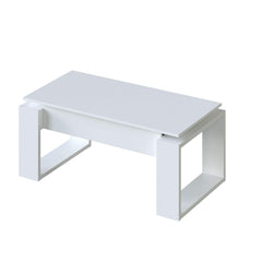 Felix White Coffee Table with Lift up Storage