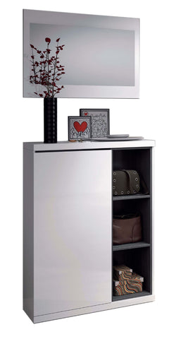 Fendi White Gloss Shoe Cabinet Hallway Unit