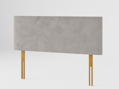 Garland Headboard 60 cm - Plush Velvet - Silver