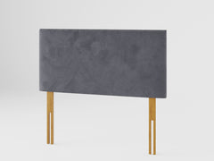 Garland Headboard 60 cm - Plush Velvet - Steel