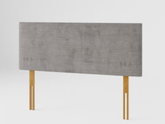 Garland Headboard 60 cm - Firenza Velour - Silver